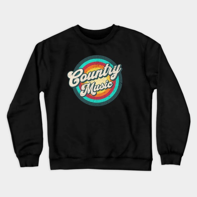 vintage circle rainbow art v10 Crewneck Sweatshirt by fajarbaru